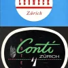 Tradera Kuriosa<2 bagageetiketter, Zürich Schweiz hotel hotell