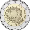 Tradera 2015 Estland, 30-årsjubileum av Europeiska unionens flagga^ Euromynt & Sedlar