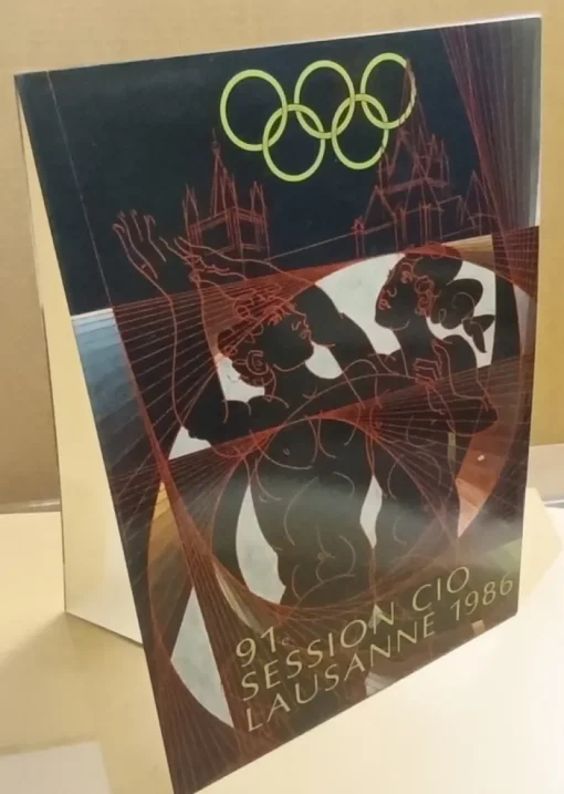 Tradera Olympia<1986 Lausanne 91^ Olympic IOC Session display