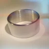 Tradera Ringar<Ø21 mm - Bred slät ring i rostfritt stål - stainless steel ring