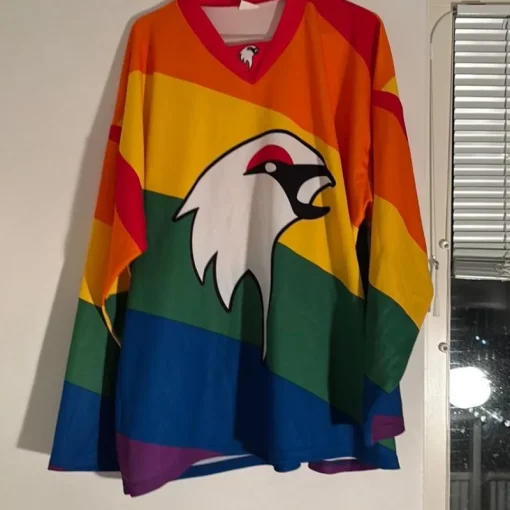Tradera Sportmemorabilia<2014 Regnbågströja Kiruna IF - HBT -