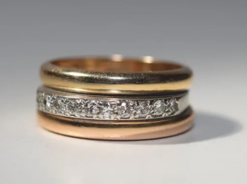 Tradera Ringar<1 ring brilj 0,50ct 14k 7,6 g Ø 17 mm, V12773