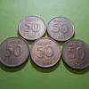 Tradera 5 ST 50 ÖRE GUSTAF VI ADOLF FRÅN 1961 MED 40% SILVER.^ Svenska Mynt