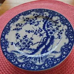 Tradera 6 st Blåvita Japanska Tallrikar, assietter.> Orientalisk Konst & Porslin