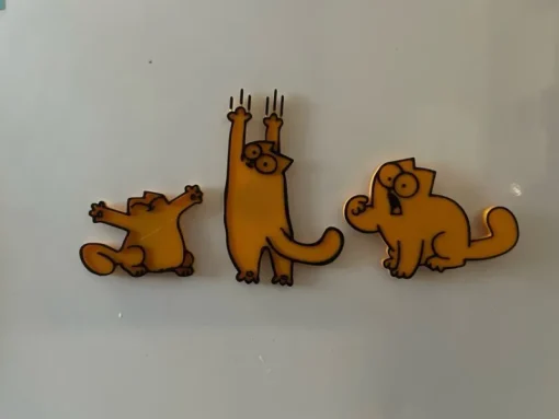 Tradera Magneter<3 st Unika katt Magnetfigurer