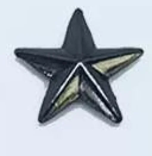 Tradera Smyckestillbehör<8 stycken nitar, stjärna, pentagram. Gun metal (13 * 4 mm).
