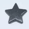Tradera Smyckestillbehör<6 stycken nitar, stjärna, pentagram. Gun metal (11 mm).