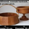 Tradera 2 träföremål, svenskt hantverk.> Hemslöjd