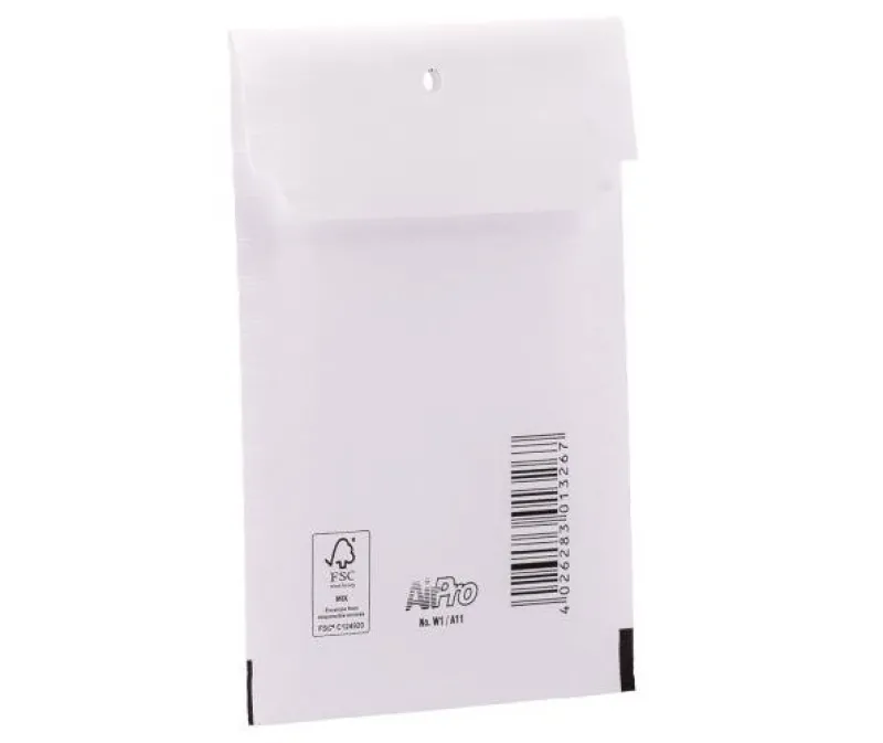 Tradera Frakt & Förpackning<200 Vita Bubbelpåsar storlek A 10x16cm. FRI FRAKT!