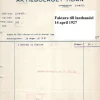Tradera AB Tidan Mariestad 2 fakturor daterade 14 april och 27 juni 1927 koffertar^ Fraktsedlar & Fakturor