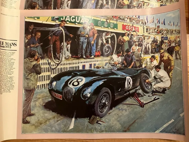 Tradera Afficher Le Mans 1953 - Jaguar C-Type^ Affischer
