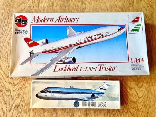 Tradera Airfix Modellbyggsatser: Lockheed L-1011 TriStar & 2st McDonnell Douglas DC-9^ Plastbyggsatser