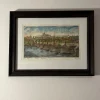 Tradera Akvarell av Prag Karlsbron^ Måleri