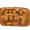 Tradera Alojzy Bystron 1937 - 1996, Träskuren Relief, signerad^ Reliefer