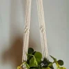 Tradera Krukor & Odlingssystem<Ampel i makramé JUNNIE FYRKLÖVERN /plant hanger/ inredning med växter