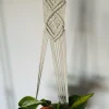 Tradera Krukor & Odlingssystem<Ampel i makramé JUNNIE SAGE GREEN /plant hanger/ inredning med växter