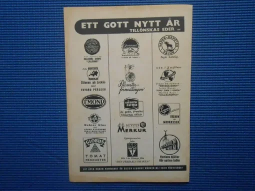 Tradera Reklamprylar<Annons Ett Gott Nytt År önskar diverse företag