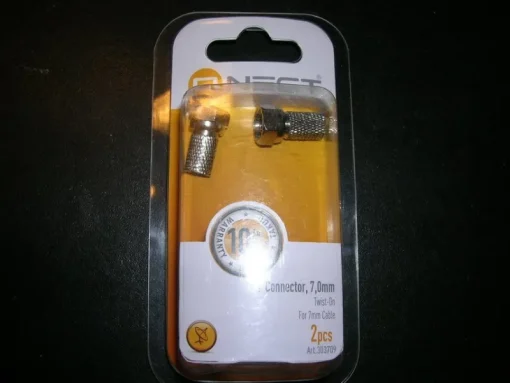 Tradera Antenn F-kontakt 7mm Tvist on 2-pack^ Digital-tv