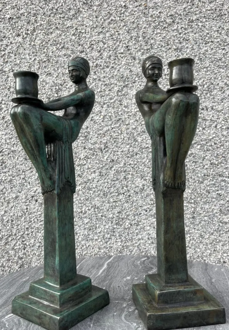 Tradera Art Deco Ljusstakar 1-par Art People Gallery Sweden> Övrig Antik & Design