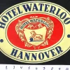 Tradera Kuriosa<Bagageetikett hotel Waterloo, Hannover Tyskland hotell