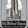 Tradera Kuriosa<Bagageetikett The Waldorf-Astoria New York USA hotel, hotell
