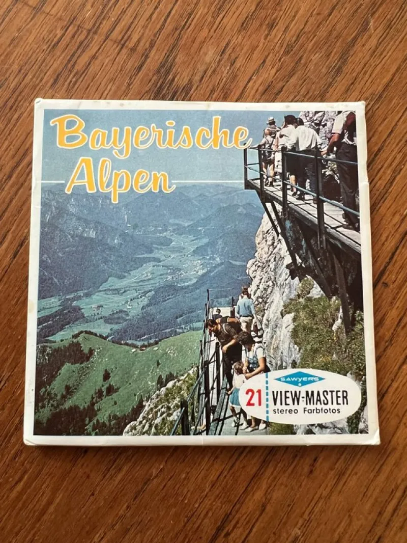 Tradera Bayerische Alpen, View-Master stereobilder^ Miniatyroptica
