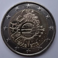 Tradera Belgien 2 euro 2012 10 years euro^ Euromynt & Sedlar