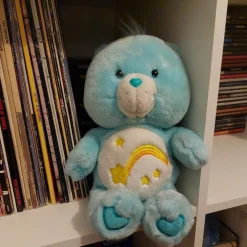 Tradera Nalle- & Teddybjörnar<Blå Care Bear Nalle