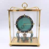Tradera Bordsur, Kundo, Kieninger & Obergfell, Tyskland, Art Deco,Glas/Mässing, 1950-tal^ Klockor Till Hemmet