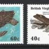 Tradera Brittiska Jungfruöarna 1988 Hotade djur val sköldpadda ödlor 4v + block^ Europa