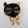 Tradera Övriga Smycken<brosch katt emalj 4x5cm