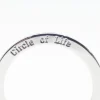 Tradera Budskapsring Antiksilver 48 mm 3 st/förp.^ Smyckestillverkning