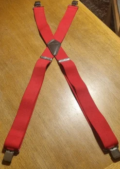 Tradera Carhartt rugged flex elastic röda hängslen 4,5cm breda> Bälten & Skärp