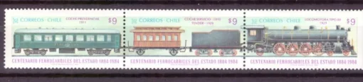 Tradera Chile / Järnväg strip xx^ Sydamerika & Karibien