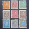 Tradera Christian IX 1913-28, 9st olika ostämplade^ Norden