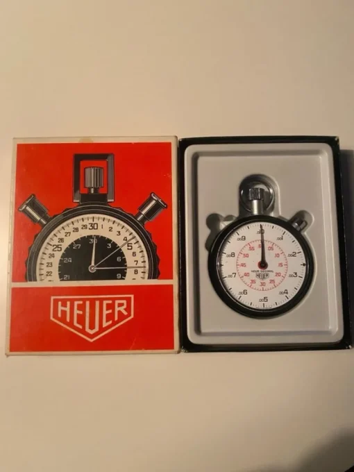Tradera Chrono Heuer Timme Decimal.^ Tidtagarur