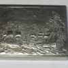 Tradera CIGARETT-ETUI / BOX - VIT METALL / SKEPP I RELIEF^ Båt- & Fartygsmemorabilia