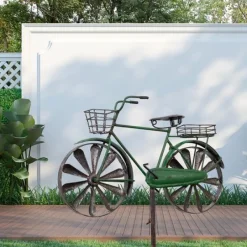 Tradera Lek & Spel<Cyckel City Bike Grön Vindspel / Vindsnurra / Bike / Wind Game / Wind Wheel