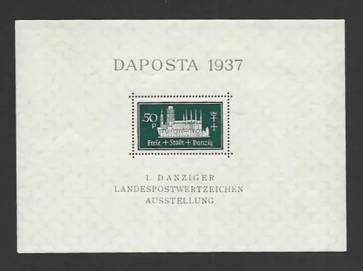 Tradera Danzig block 1 postfriskt^ Europa