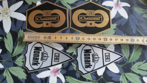 Tradera Klistermärken & Stickers<Dekal dekaler Crescent MCB Monark 4 st