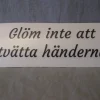 Tradera Klistermärken & Stickers<Dekal med texten