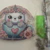 Tradera Diamond Painting sötaste ENHHÖRNING att hänga Allt ingår^ Hobbymaterial