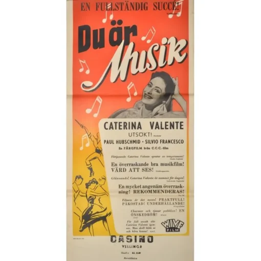 Tradera Du är musik (Du bist Musik) (D2878)^ Affischer
