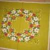Tradera Duk med blomsterkrans> Textilier