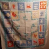 Tradera duk med landskapsvapen retro^ Hemtextil