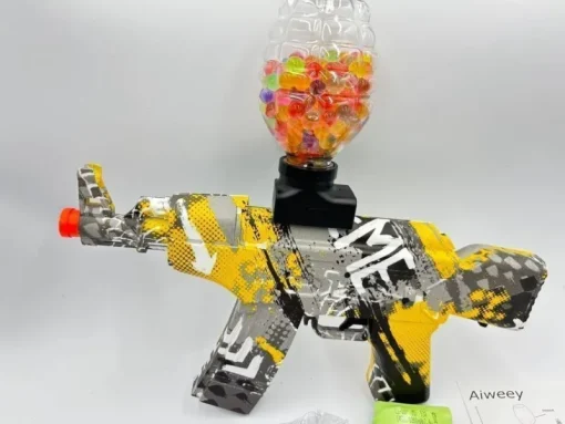 Tradera Lek & Spel<Elektrisk gel Ball Blaster, AEG AKM-47 Splatter Ball Blaster med 20 000 kula