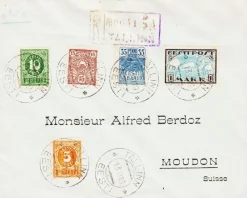 Tradera ESTLAND - 1919 - VIKINGESKIB - UTAKKET - stpl. TALLIN EESTI 13 10 19^ Flera Länder