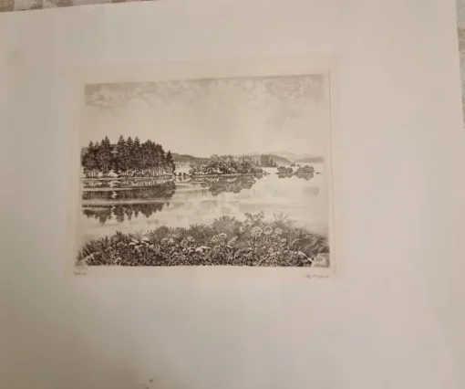 Tradera Etsning av Stig Borglind, Falugrafikerna^ Grafik & Teckningar
