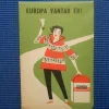 Tradera Europakarta. Europa väntar på er. Phillips Autoradio 1954> Grafik, Kartor & Tryck