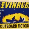 Tradera Evinrude båtmotor plåtskylt^ Båtar